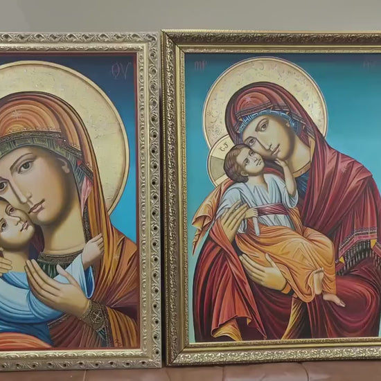 Handmade Orthodox Icon of Virgin Mary Hodegetria – Crafting Process and Symbolism Explained