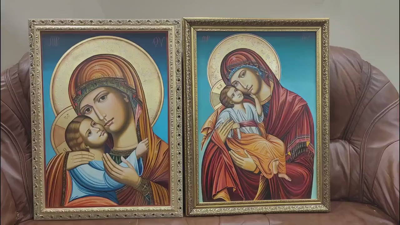 Handmade Orthodox Icon of Virgin Mary Hodegetria – Crafting Process and Symbolism Explained